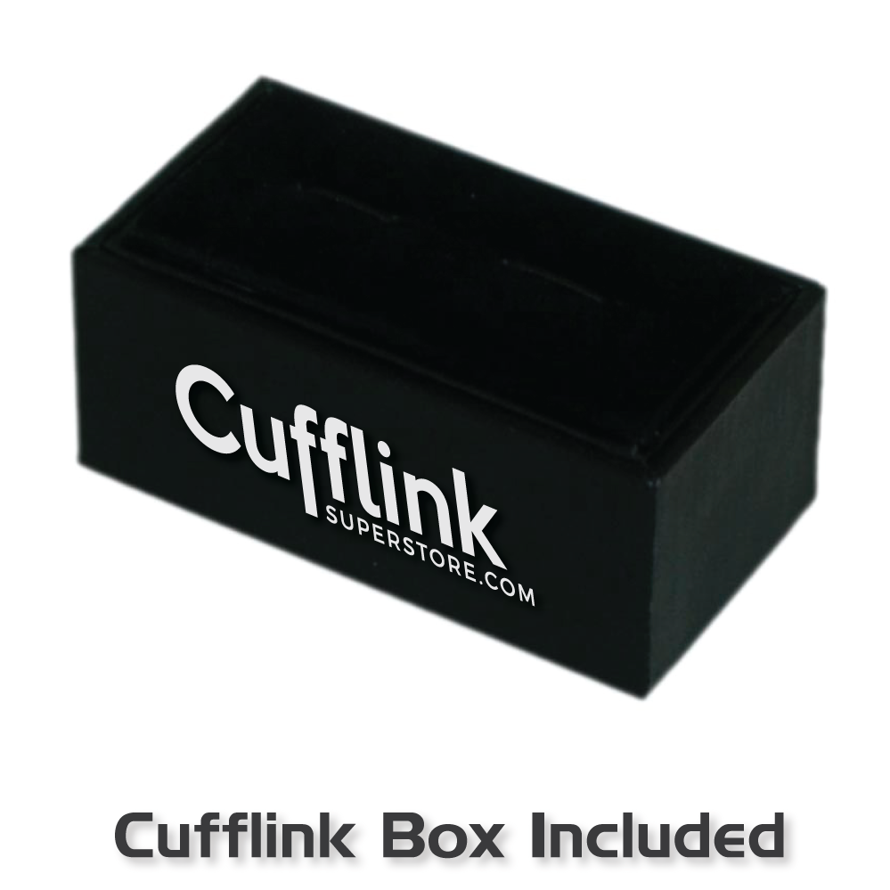 Cufflinks - Acrylic Bar Classic Black Rectangular