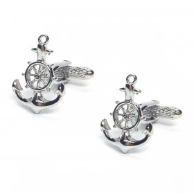 Cufflinks - Anchor & Wheel Combined