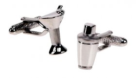 Cufflinks - Martini Glass & Shaker