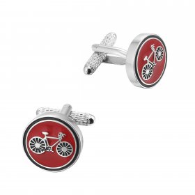 Cufflinks - Cycling Red Bicycle