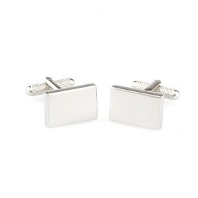 Cufflinks -  Deluxe Heavy Rectangular