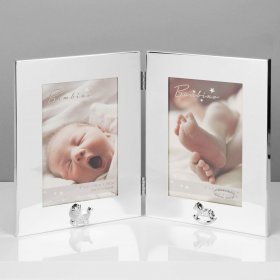 Bambino Silver Plated Double Frame 4