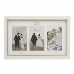 Amore Multi Aperture Photo Frame "First Kiss, First Dance"