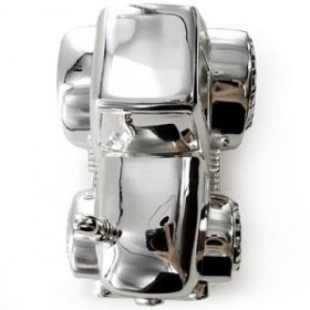 Juliana Silver Plated Money Box - Tractor
