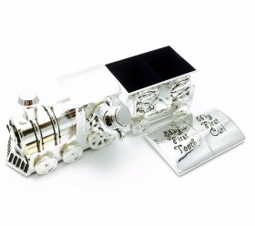  Silver Plated First Tooth & Curl Set Train with One Carriage