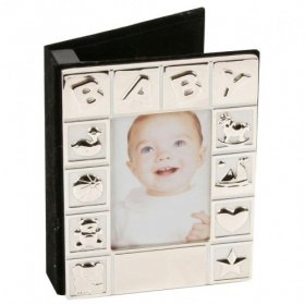 Silver Plated "Baby" Album Holds 72 4"x6" Prints 