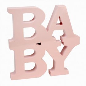 Letter Plaque - BABY Pink