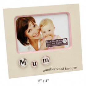 New View Bubble Tile Photo Frame - Mum 6"x4"