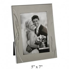 Impressions Photo Frame with Crystal Reed Design 5"x7"