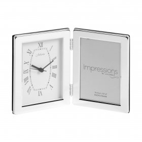 Silver Plated Clock Plain Frame - 3"x5"