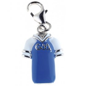 Sterling Silver & Enamel Cavan Jersey Charm.