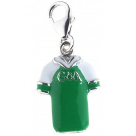 Sterling Silver & Enamel Fermanagh Jersey Charm.