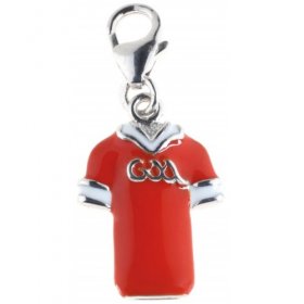 Sterling Silver & Enamel Louth Jersey Charm.