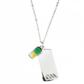 Sterling Silver Engraved Dog Tag. Colour tag shown is not included in the price.