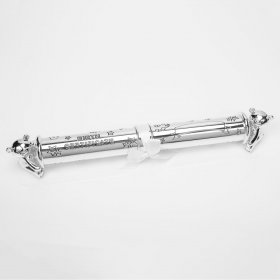 Twinkle Twinkle Silver Plated Birth Certificate Tube