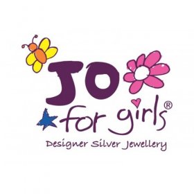 Jo for Girls Pink Mother of Pearl Sterling Silver Heart Earrings