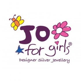 Jo for Girls Sterling Silver Yellow Butterfly Earrings 