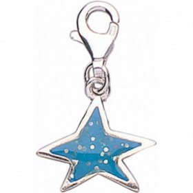 Jo for Girls Charm Blue Star Sterling Silver