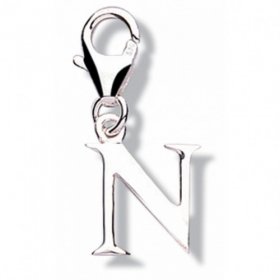 Jo for Girls Charm Sterling Silver Letter N