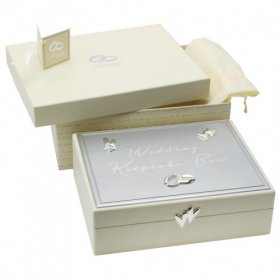 Amore MDF Wedding Keepsake Box with Icons & Crystals