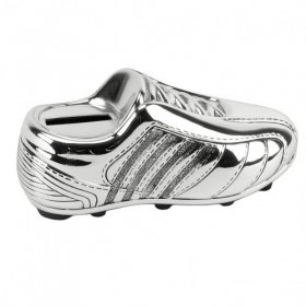 Silver Plated Football Boot Money Box