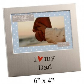 Juliana Aluminium Photo Frame 4" x 6" - Dad