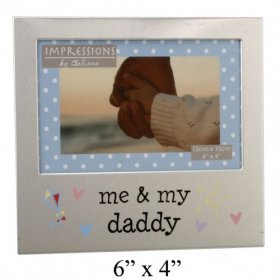 Juliana Aluminium Photo Frame 4" x 6" - Me & My Daddy