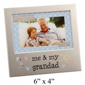 Juliana Aluminium Photo Frame 4" x 6" - Me & My Grandad