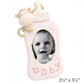 Baby Resin Photo Frame Baby Bottle Shape 2.5