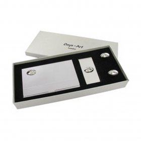 Business Card / Money Clip / Cufflink Set - Rugby