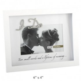 Wedding Frame with "I DO" Icon 6" x 4" Photo