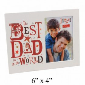 Blue Eyed Sun Photo Frame "Best Dad" 4" x 6"
