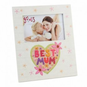 Blue Eyed Sun Gorgeous Collection Photo Frame "Best Mum" 6" x 4"