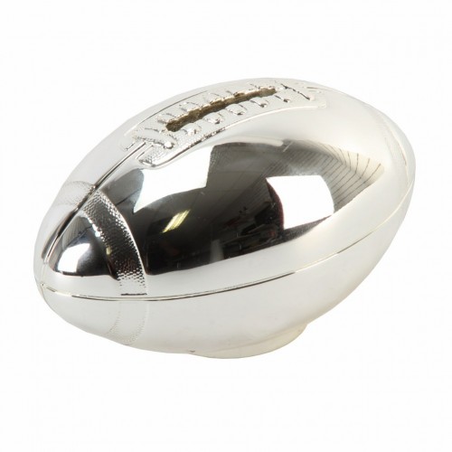 personalised rugby ball money box