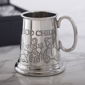 Baby Mug - Pewter God Child - GIFT BOXED