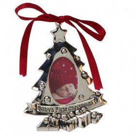 Juliana Silver Plated Baby's First Christmas Decoration - Tree