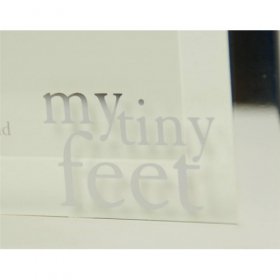 Bambino Silver Plated Print Frame -  My Tiny Hands / Feet (Includes Ink Pad)