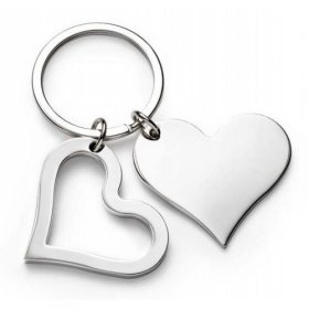 Heart Keychain - Double Heart