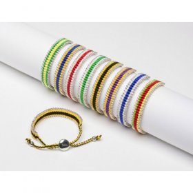 GAA Coloured Cord Friendship Bracelet - OFFALY