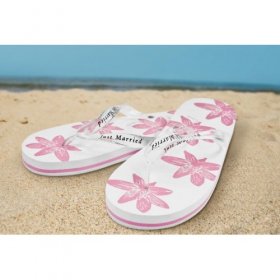 Just Married Flip Flops