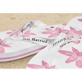 Just Married Flip Flops