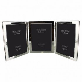 Impressions Triple Silver Plated Frame Flat Edge - 6" x 8"