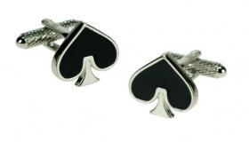 Cufflinks - Cards Spades