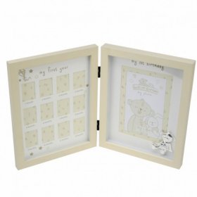 Button Corner MDF Photo Frame & Metal Icon 