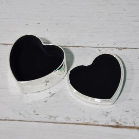Sophia Silver Plated Heart Trinket Box