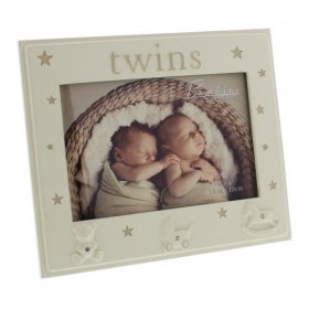 Bambino Resin Photo Frame - Twins