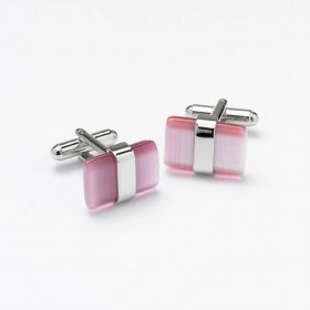 Cufflinks - Cat's Eye Pink