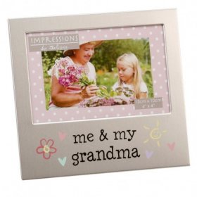 Juliana Aluminium Photo Frame 4" x 6" - Me & My Grandma