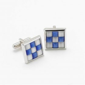 Cufflinks - Cat's Eye Blue White