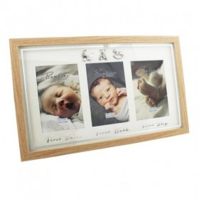 Bambino Triple Wood Effect Photo Frame 